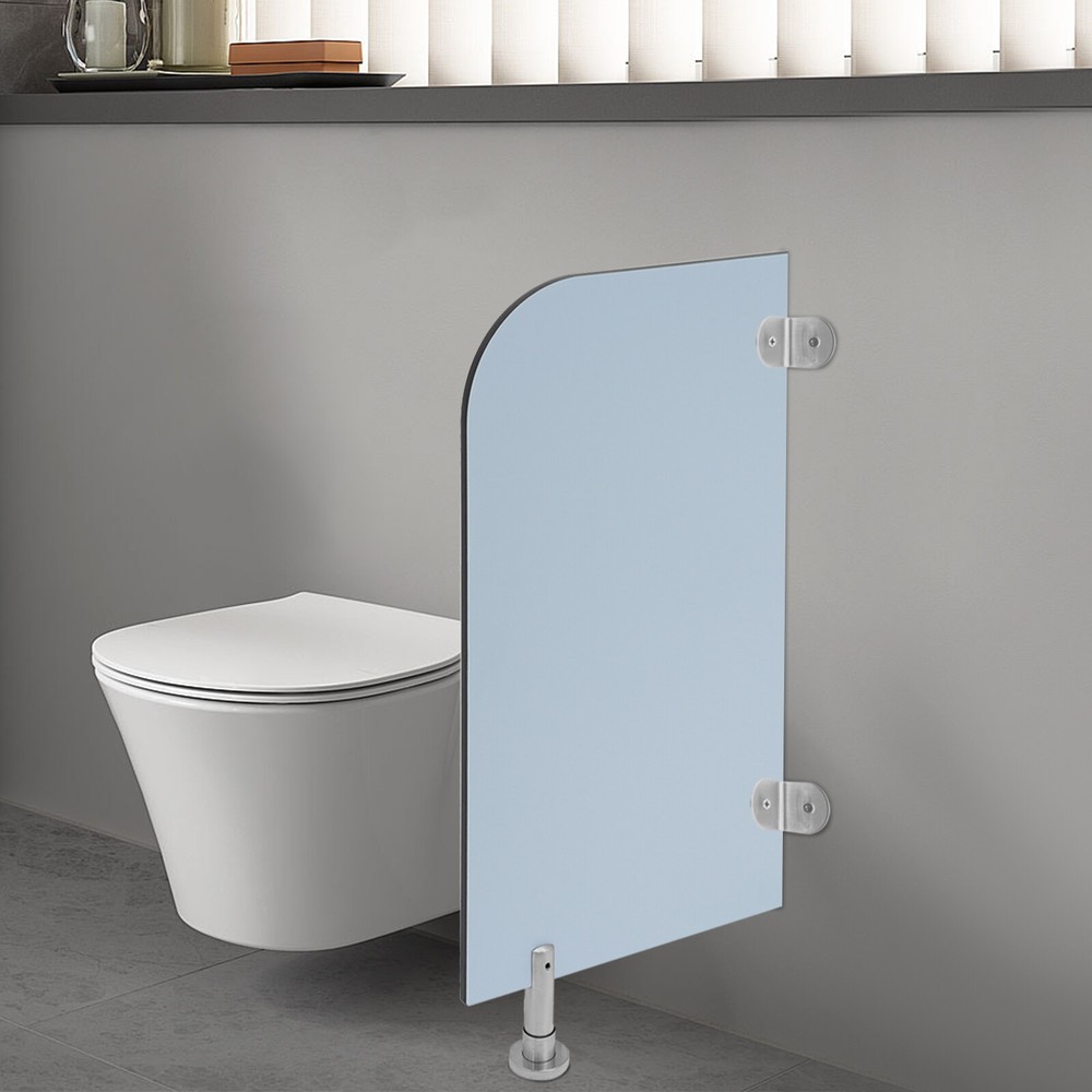 Wall-Mounted Men Urinal Partition Screen, Urinal Partition Divider Screen Blue
