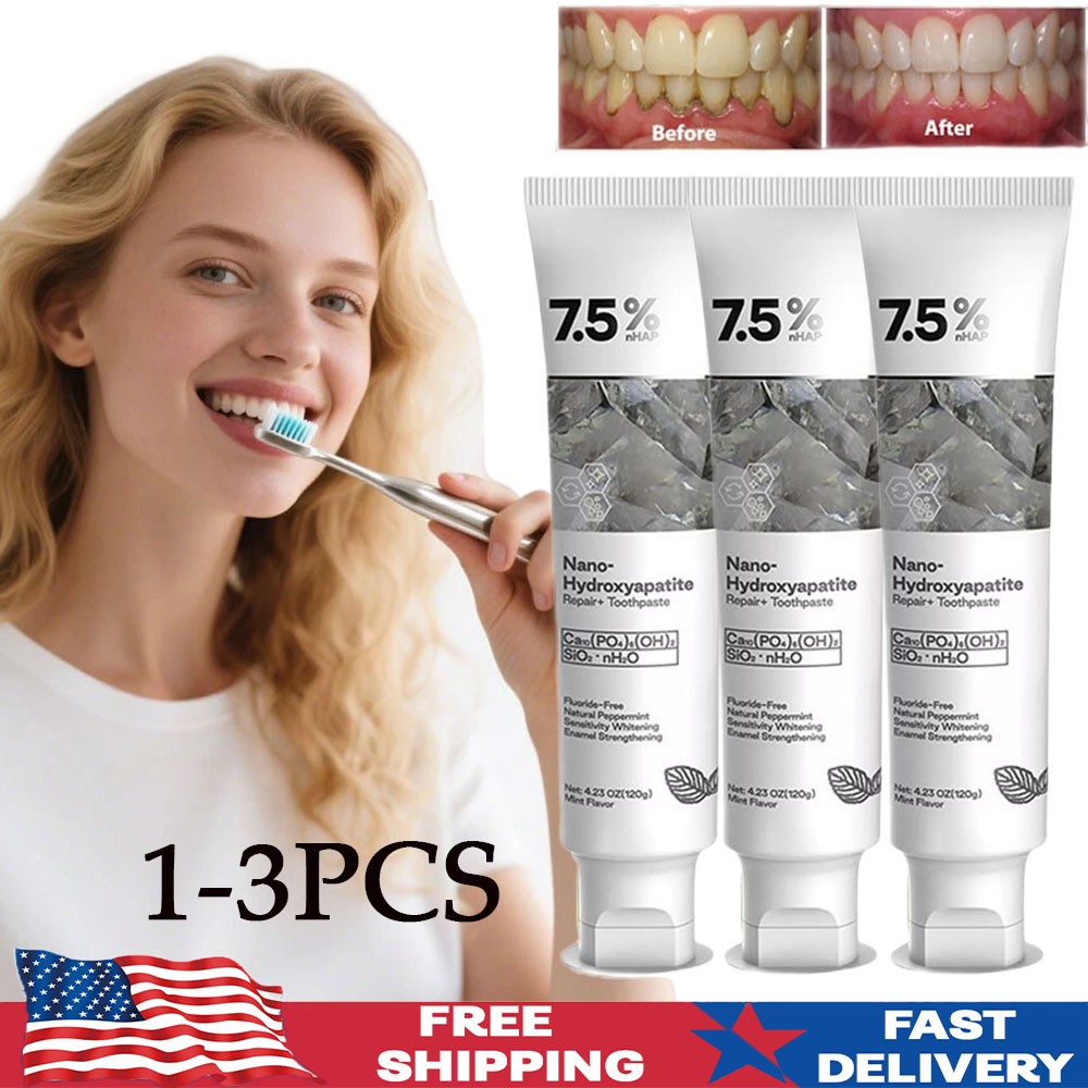 7.5% Hap Nano-Hydroxyapatite Toothpaste Remove Deep Clean For Sensitive Teeth