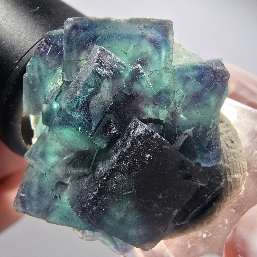 Phantom Fluorite Cube Specimen, Blue Butterfly Pocket, Okorusu, Namibia