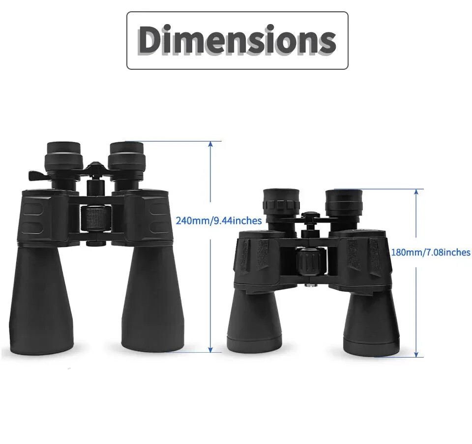 10-380x100 Powerful Binoculars Long Range Zoom HD BAK4 High Magnification