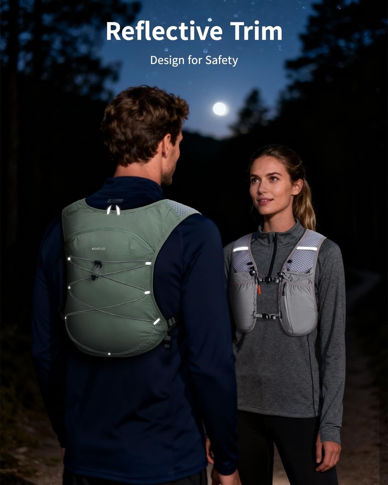 Running Hydration Vest Backpack, Lightweight Hydration Pack Bag Daypack for H...