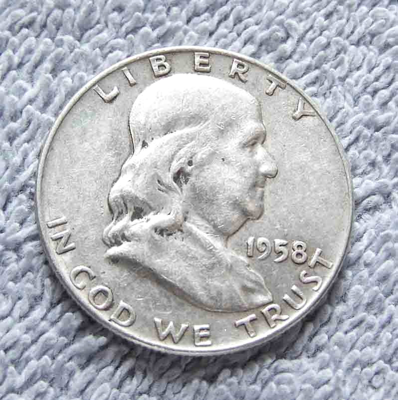 1958-D Franklin Half Dollar #22