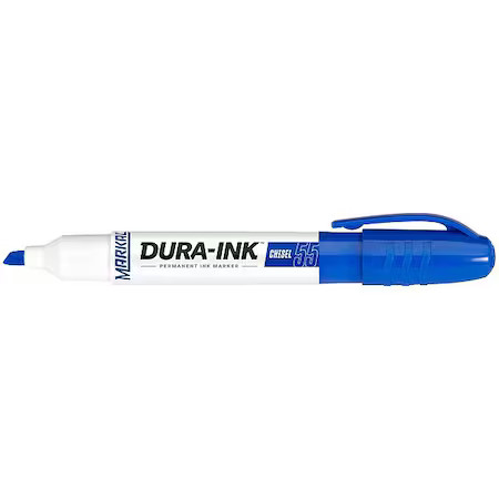Markal 96530 Permanent Marker, Chisel Tip, Blue