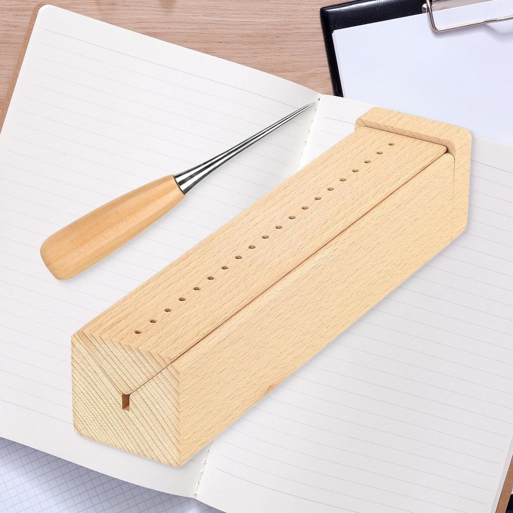 Book Binding Cradle with Piercing Guide with AN Awl