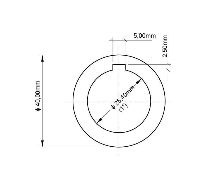 Leather Stamp: embossing wheel - pattern 10 15mm wide