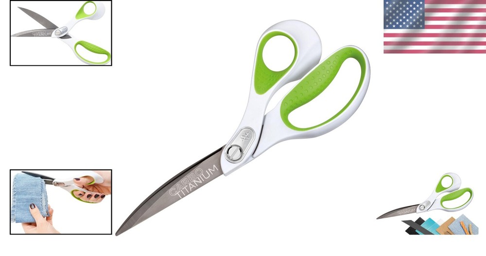 Durable 9" Carbo-Titanium Scissors - Ergonomic Handle for Comfort and Control