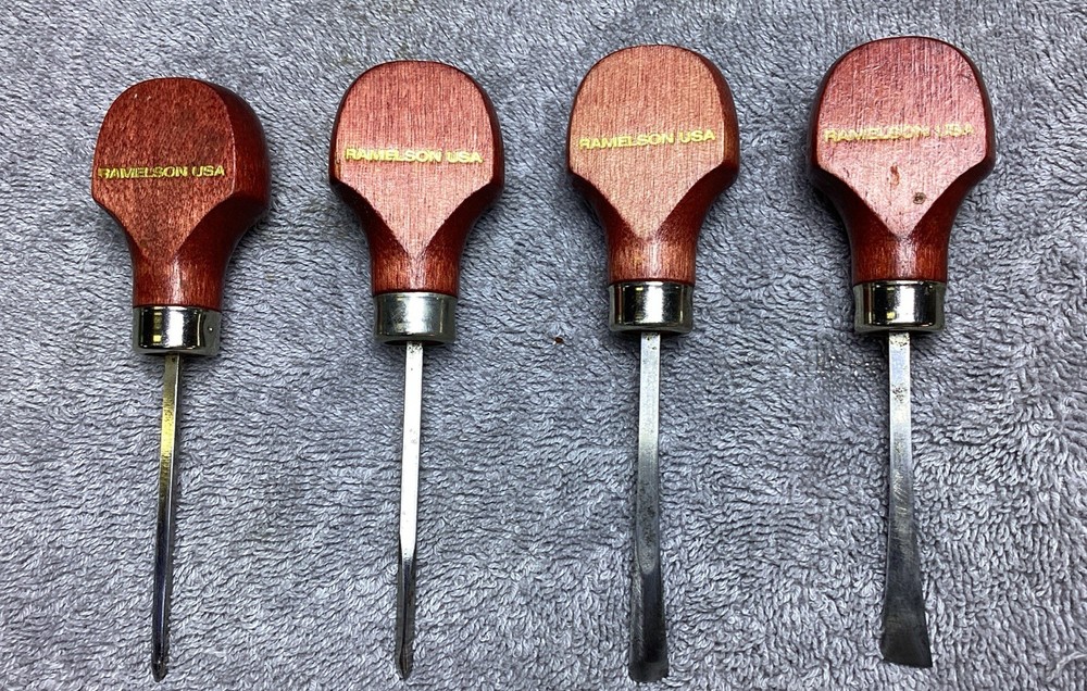 VTG. RAMELSON 4 PC. CARVING CHISEL SET