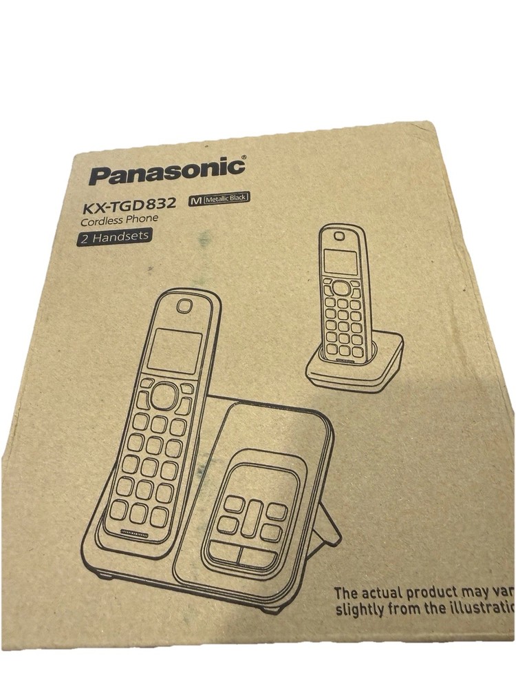 Panasonic Cordless Landline Phone Set with Advanced Call Blocking Feature Read