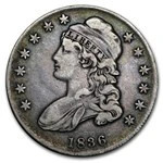1837 Capped Bust Half Dollar VF Cleaned