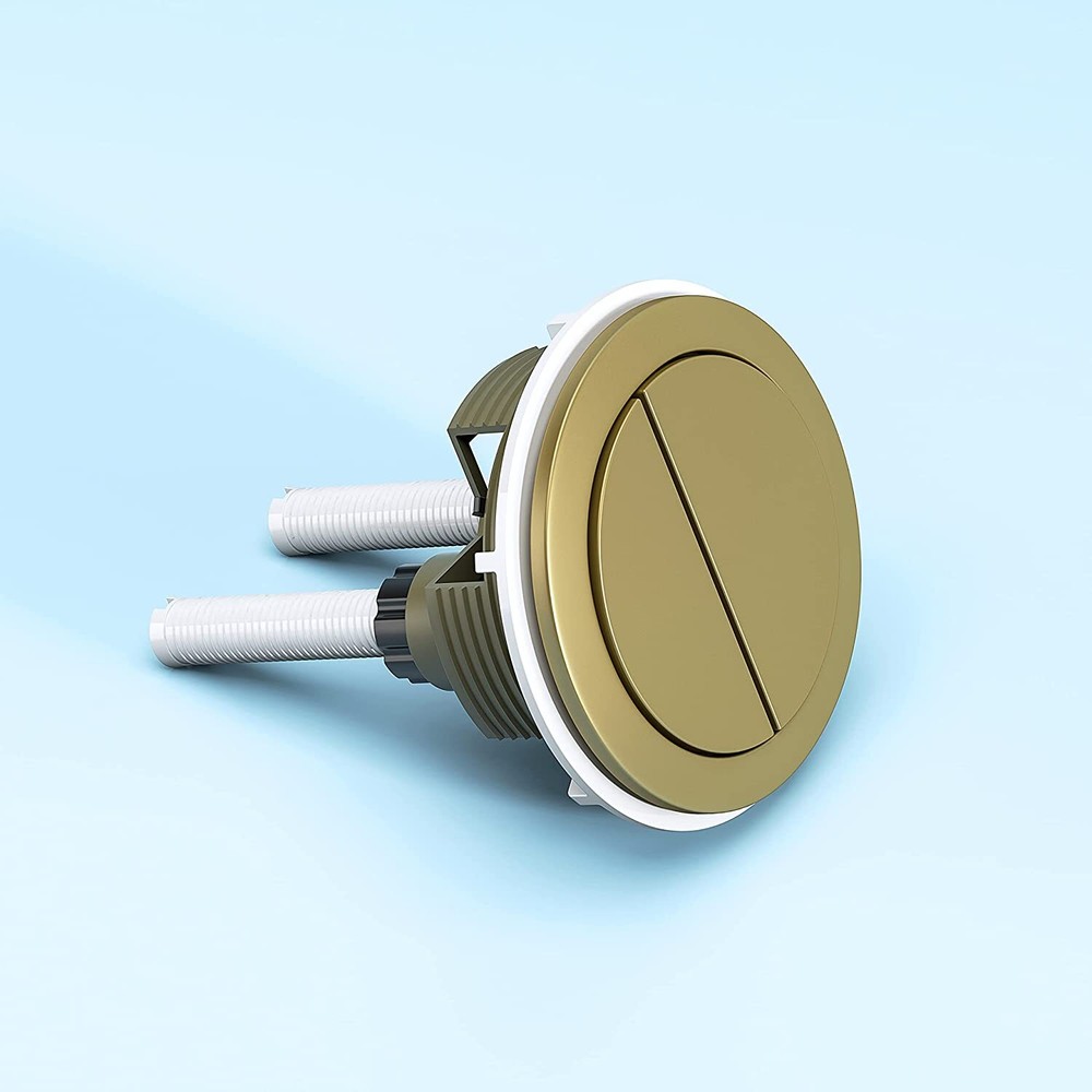 HOROW 48MM Gold Flush Button Dual Flushing Toilet Replacement Button Durable