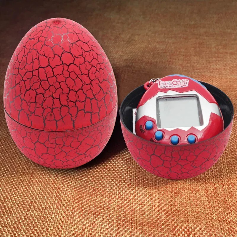 Tamagotchi Connection Dinosaur Egg – Blue Pink Yellow Red Virtual Pet