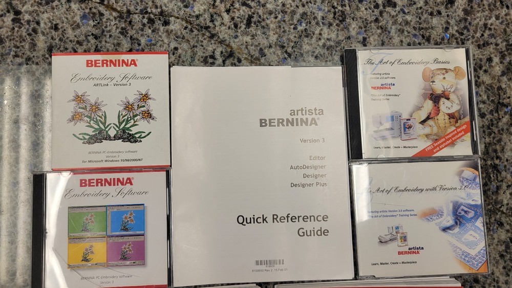 Bernina Embroidery Software 3 Installation Replacement CD PLUS