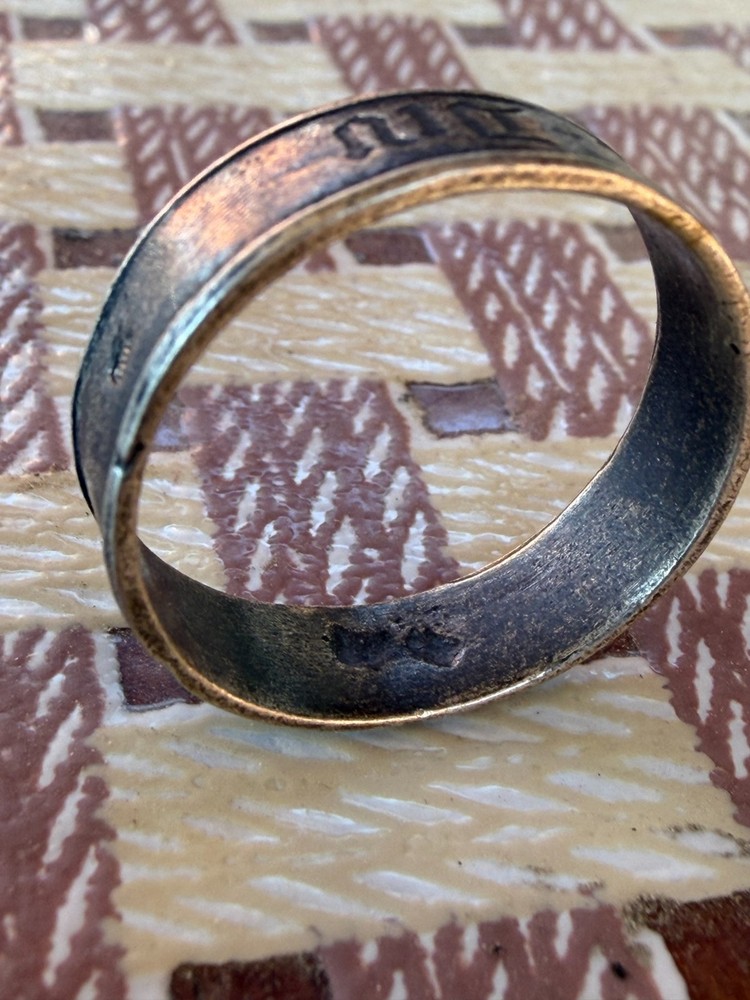 German silver Ring. WW2.