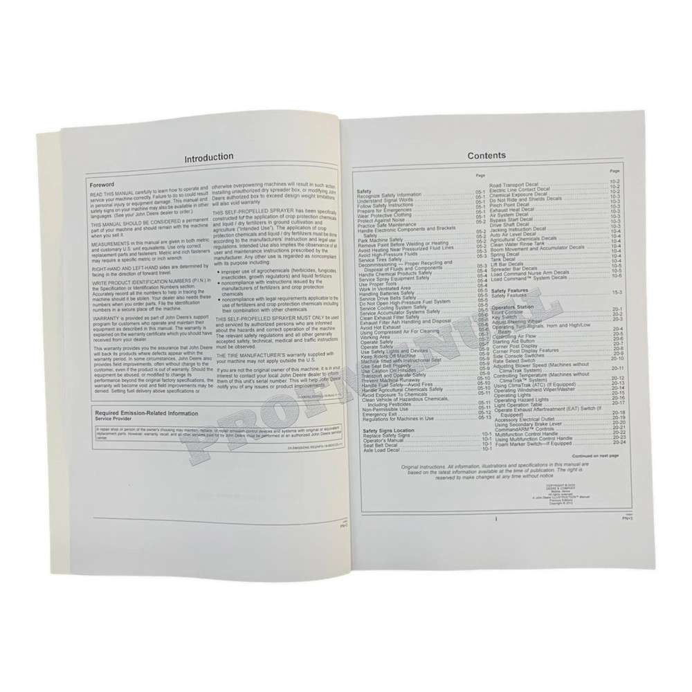 JOHN DEERE 4940 SPRAYER OPERATORS MANUAL #7 +!BONUS!