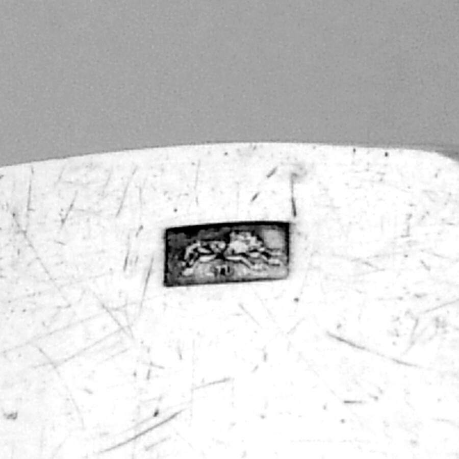 German Napkin Ring 800 Silver French Import Mono Gustave