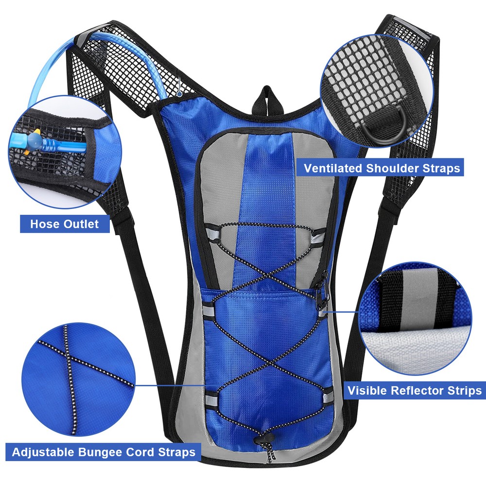 Hydration Pack & 2L Hydration Water Bladder Running Backpack Men, Women & Kids