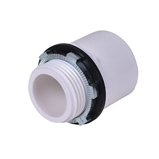 34088 1 in. & 1.5 in. Water Heater Pan PVC Adapter Fitting (1 in. inside