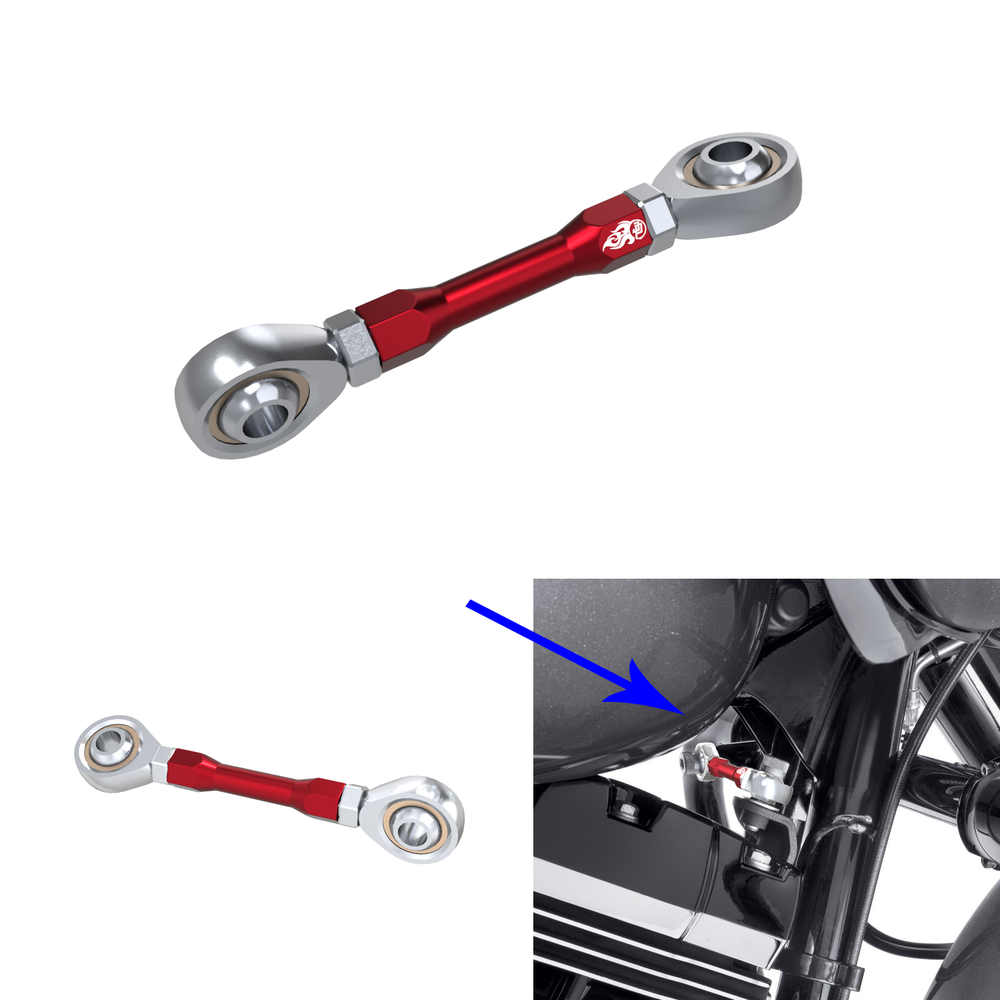 5.0" Red Engine Mount Stabilizer Link for Harley 2009-2024 Tri-Glide Touring FLH