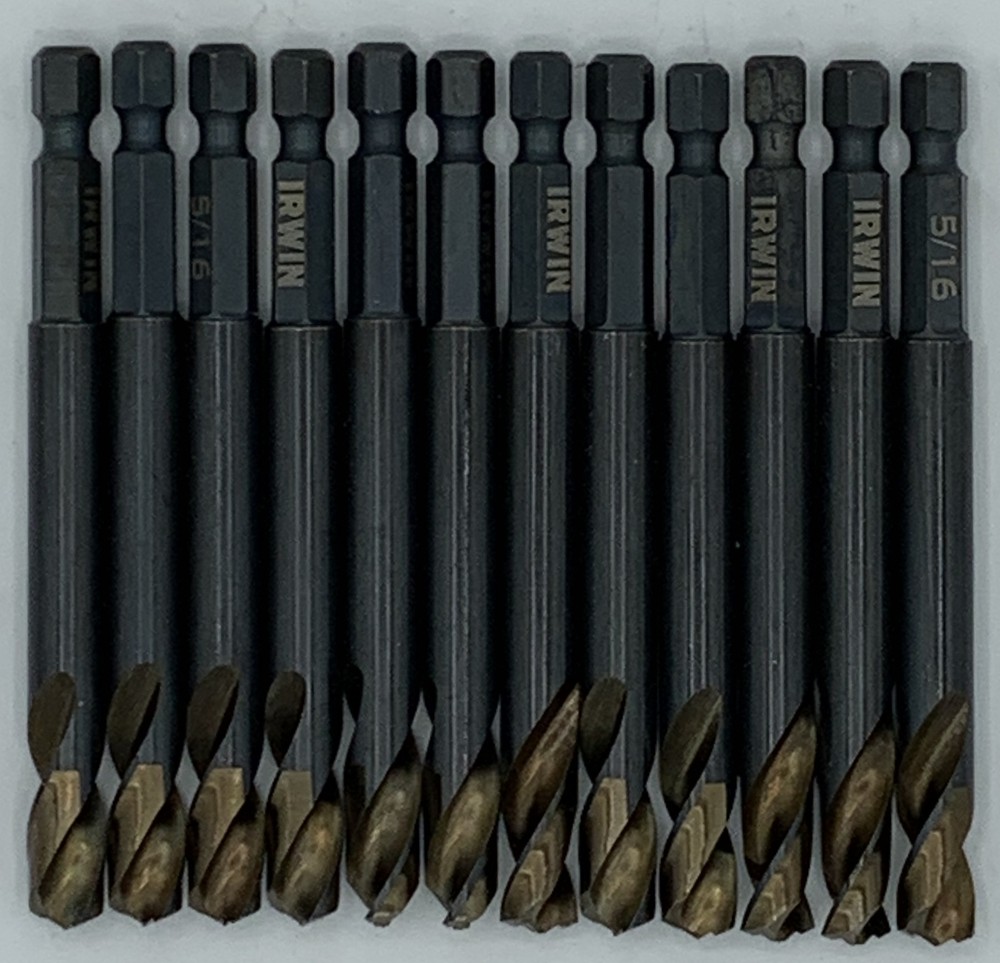 Irwin Drill Bit Black Ox TurboMax Impact 5/16" 12 Pack