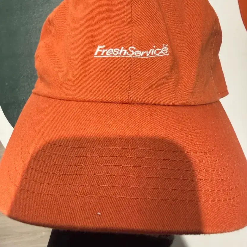 Fresh Service Orange Snapback Cap, Pre-Owned