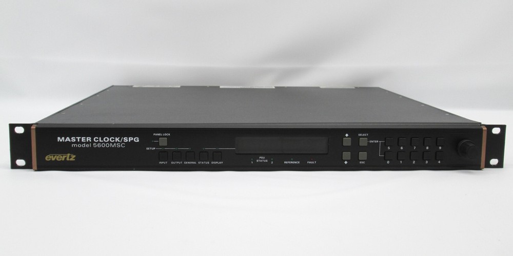 Evertz 5600MSC Master Clock / SPG Broadcast Master Sync & Clock Generator