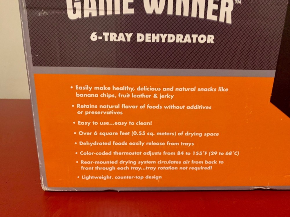 Game Winner 6-Tray Dehydrator