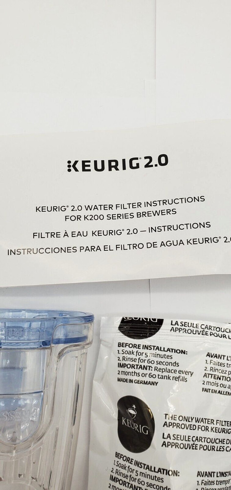 OEM Keurig Water Filter System- Brewer Maintenance Kit- Manual