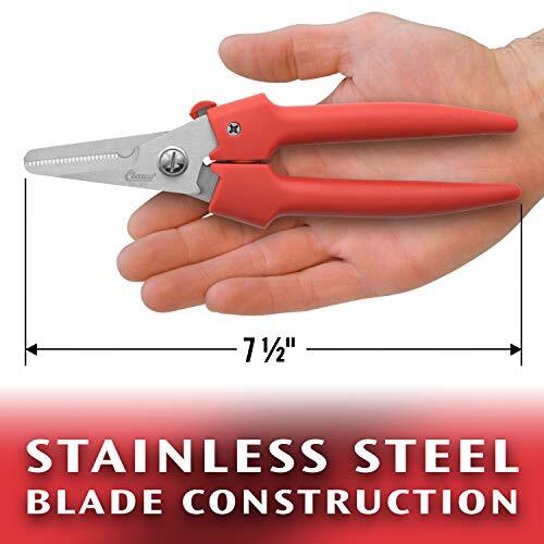 Clauss Spring-Action Stainless Steel Wire Cutters / Pruning Shears For