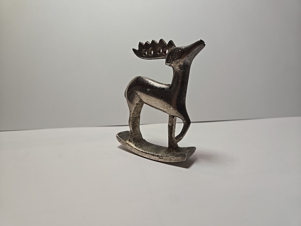 Solid Brass Rocking Reindeer