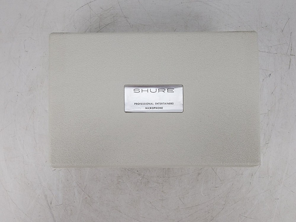 Vintage Shure Microphone Hard Plastic Protective Case White #4