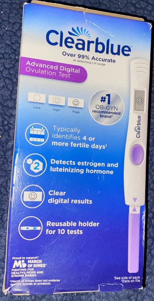 Clearblue Advanced Digital Ovulation Test 10 Count EXP: 02/2026