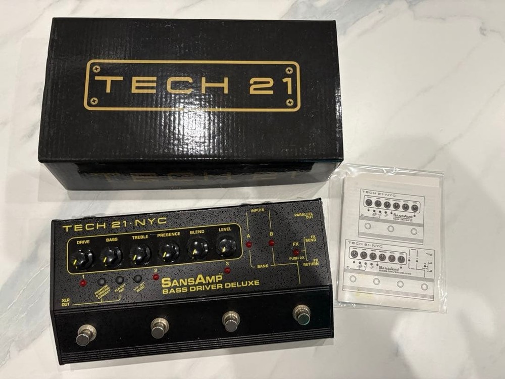 Tech 21 SansAmp Bass Driver Deluxe with Box & Manual