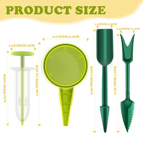 Mini Seed Spreader Set,6 PCS Small Garden Seed Planter Tool,Precise Sowing