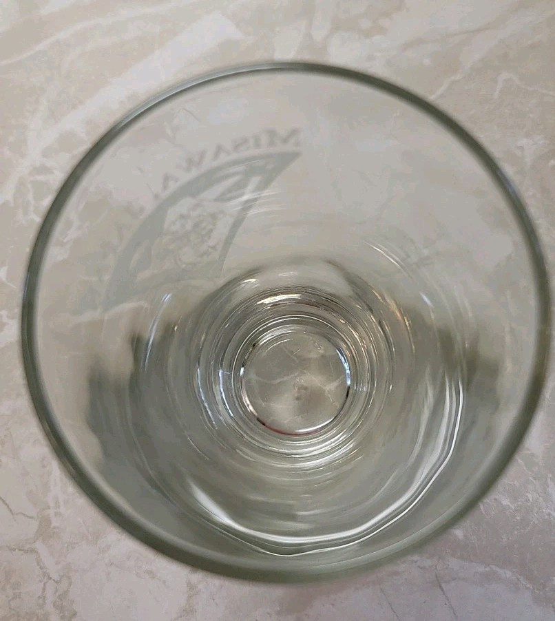 MISAWA, JAPAN ETCHED BEER GLASS