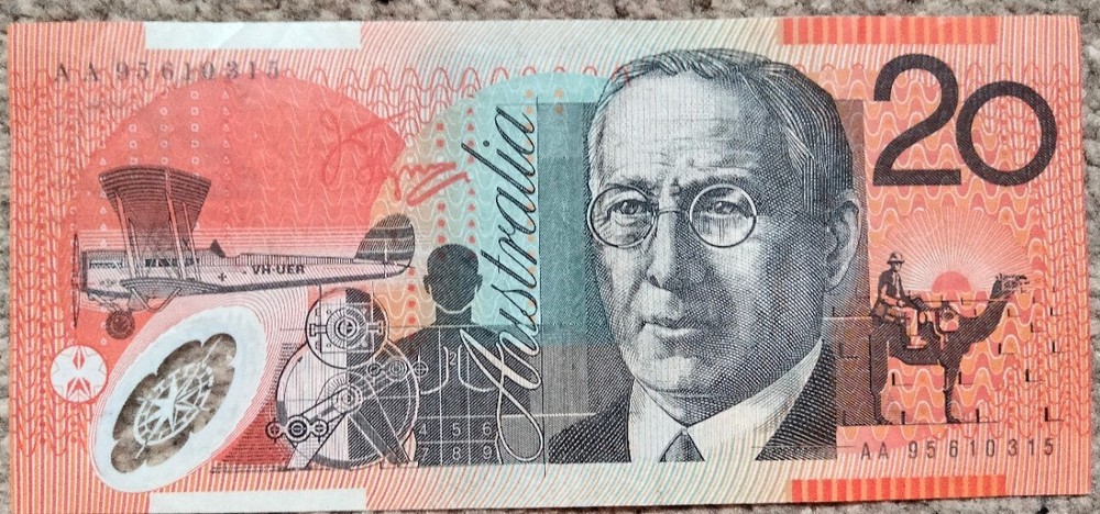 Australia 20 Dollars 1995 P-53a EF