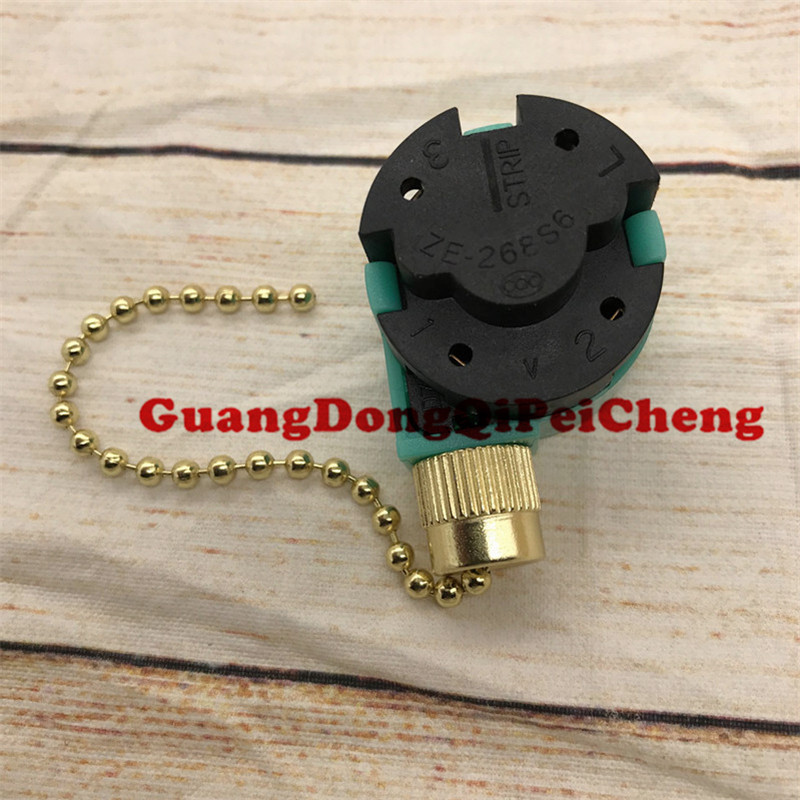 ZE-268S6 For Zing EAR Switch 3 Speed Pull Chain Control 250V/3A 125V/6A