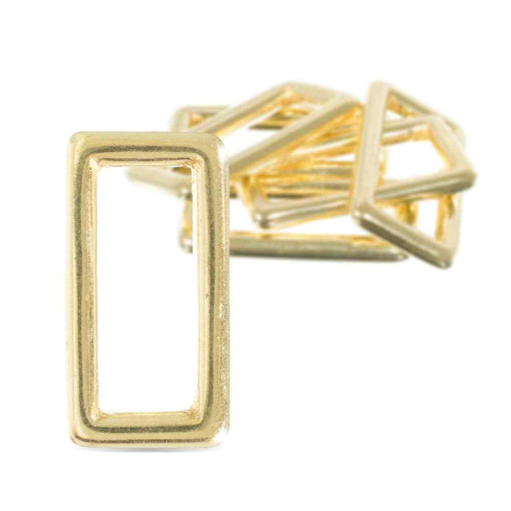Sand Casted Solid Brass Rectangle Buckle Loop – Crafting DIY Projects and More
