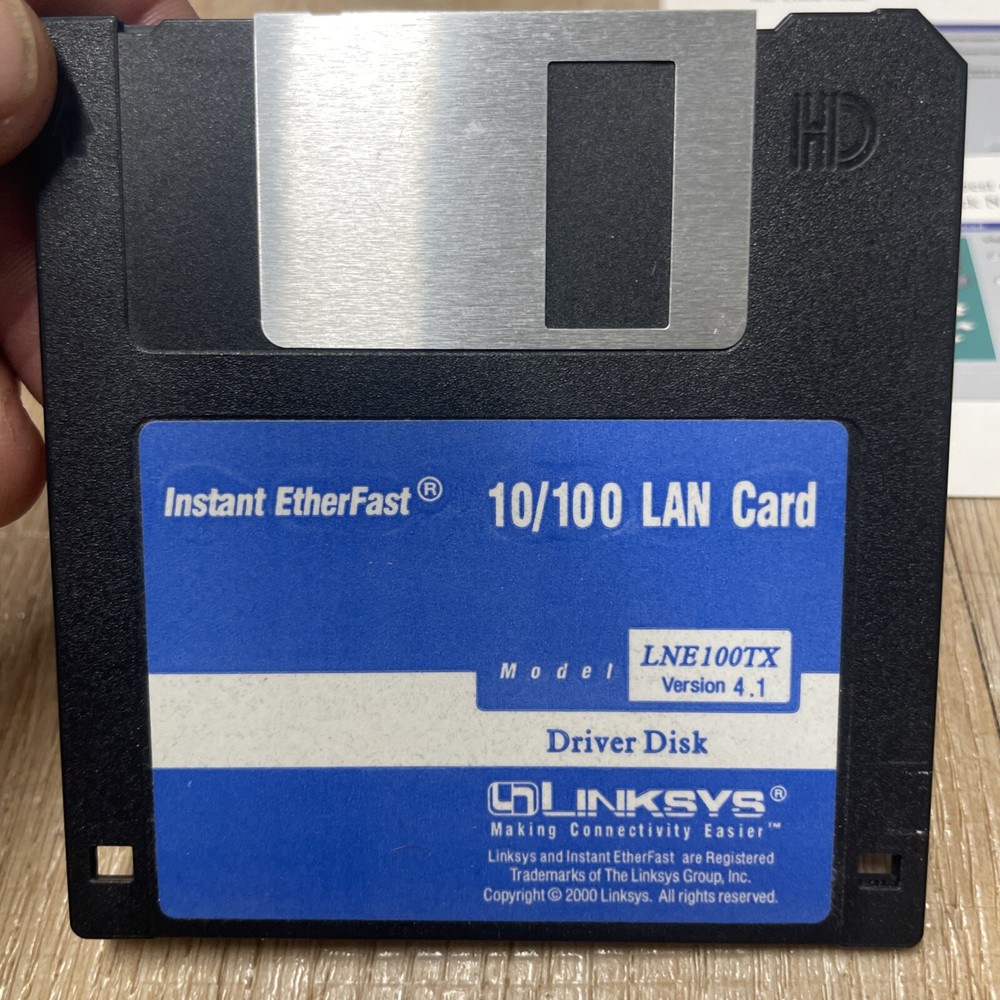 Linksys Instant EtherFast 10/100 Vintage Software & Manuals Lot 2000