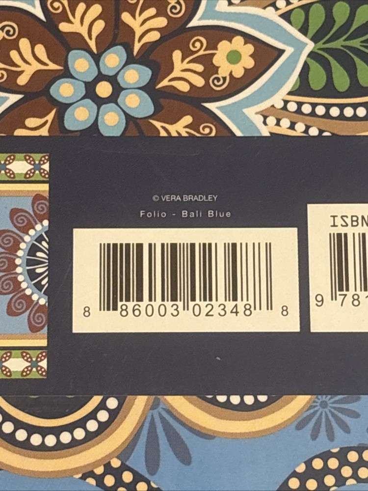 Vera Bradley Folio “Bali Blue” Take Note Collection 50 Sheets BRAND NEW