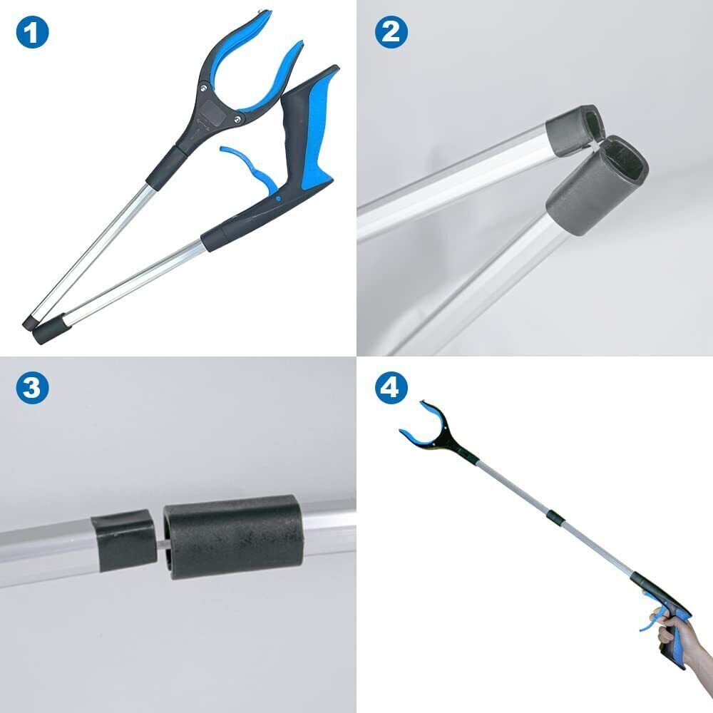 32 "Grab tools, foldable, rotating+magnet grabber reacher tool heavy duty