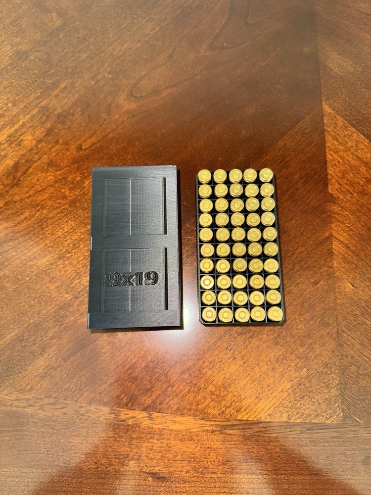 9mm Ammo Box 50rd Capacity 2 Pack