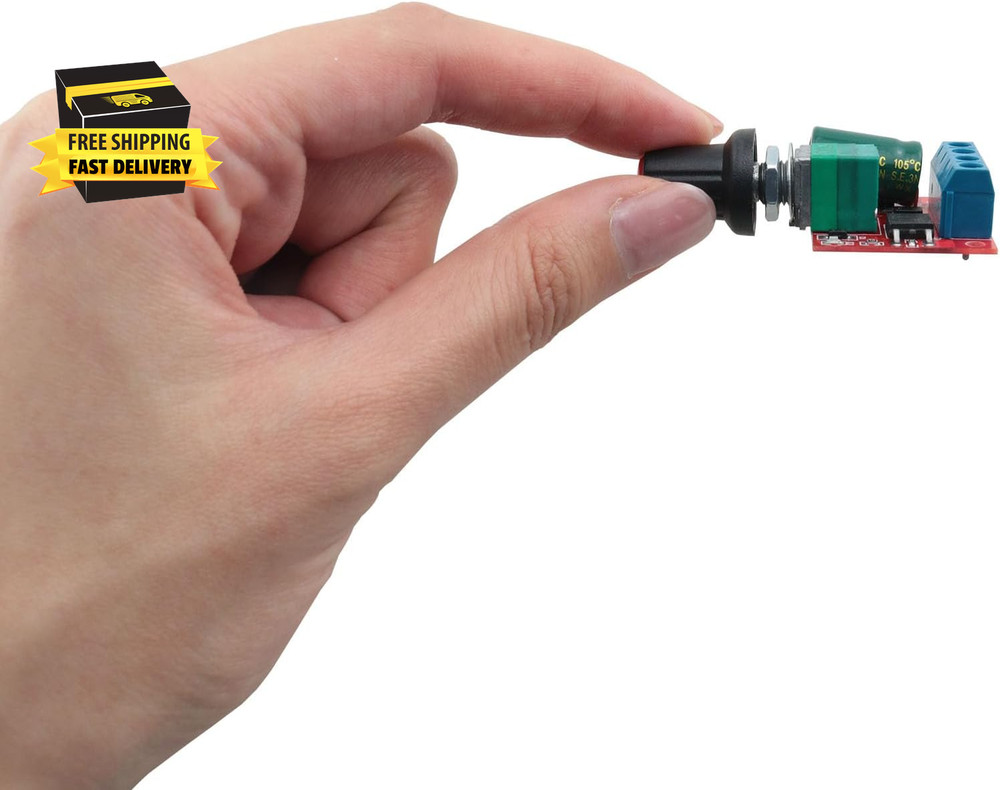 2PCS PWM DC Motor Speed Controller DC4.5V-35V Speed Adjustable Switch Module Spe