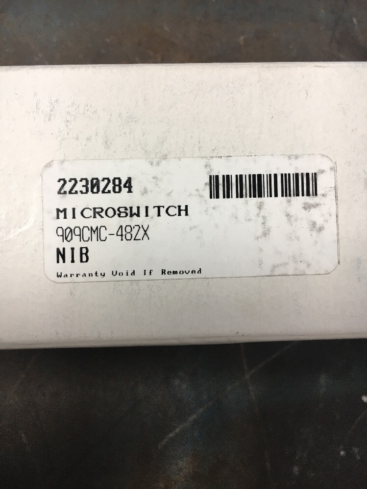 NEW, HONEYWELL-MICROSWITCH, 909CMC-482X, (3G-4)
