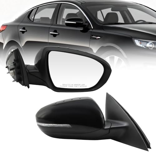 Passenger Side Mirror Assembly Compatible with 2011 2012 2013 Right Black