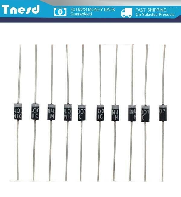 10pcs 1N4007 Rectifier Diode 1A 1000V - Free Shipping