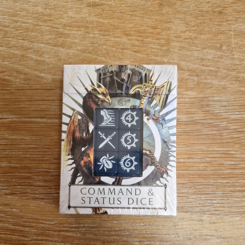 GAMES WORKSHOP 2018 WARHAMMER AGE OF SIGMAR COMMAND & STATUS DICE PACK SET MISP