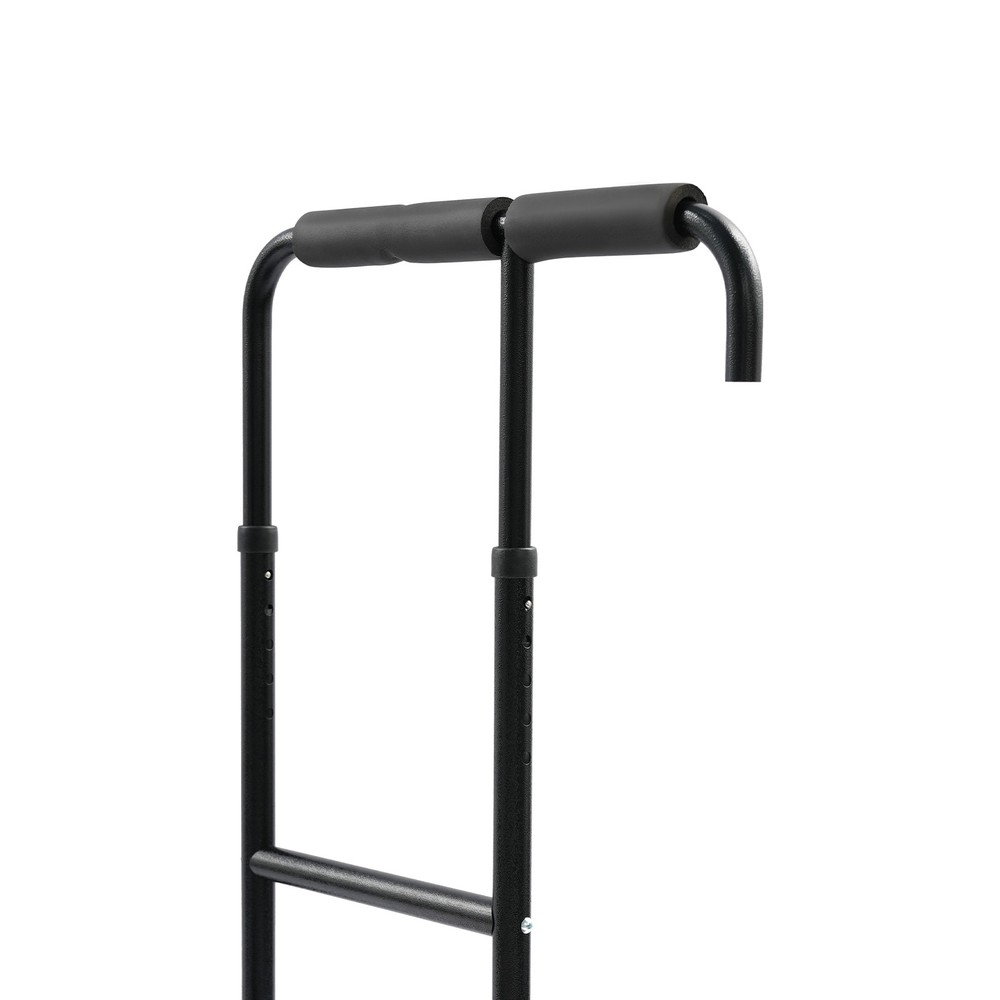 2-Step Stool with Adjustable Handle, Sturdy Metal Design for Safe Use