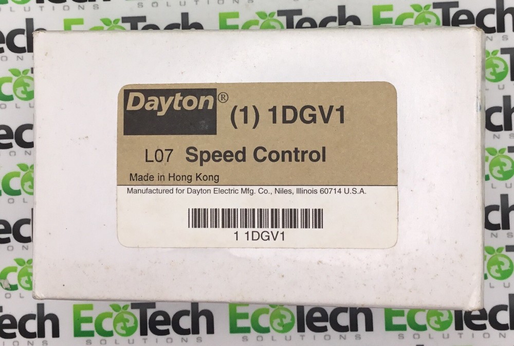 Dayton 1DGV1 L07 Speed Control