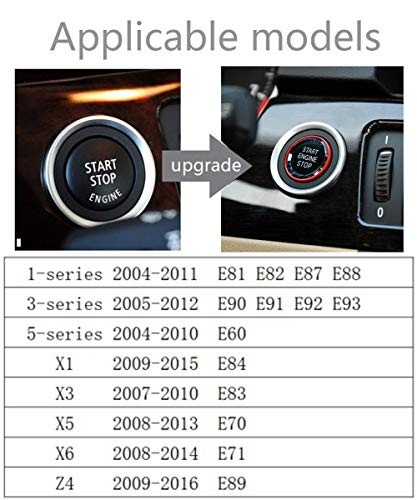 crystal style engine start stop switch ignition button fit E chassis code E60