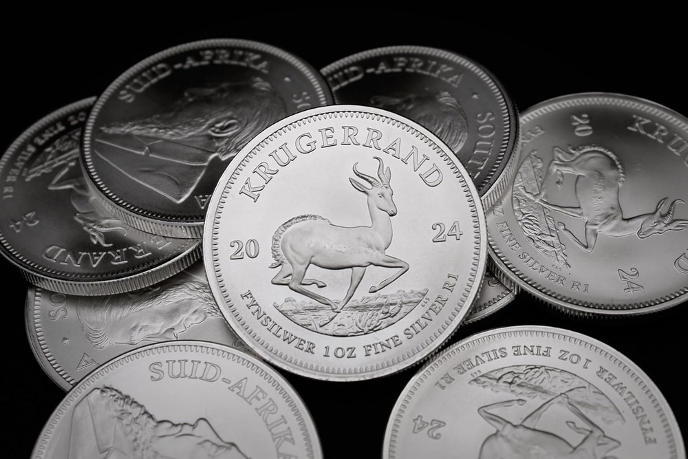 Random 1 oz Brilliant Uncirculated Silver Krugerrand - Certified Authentic